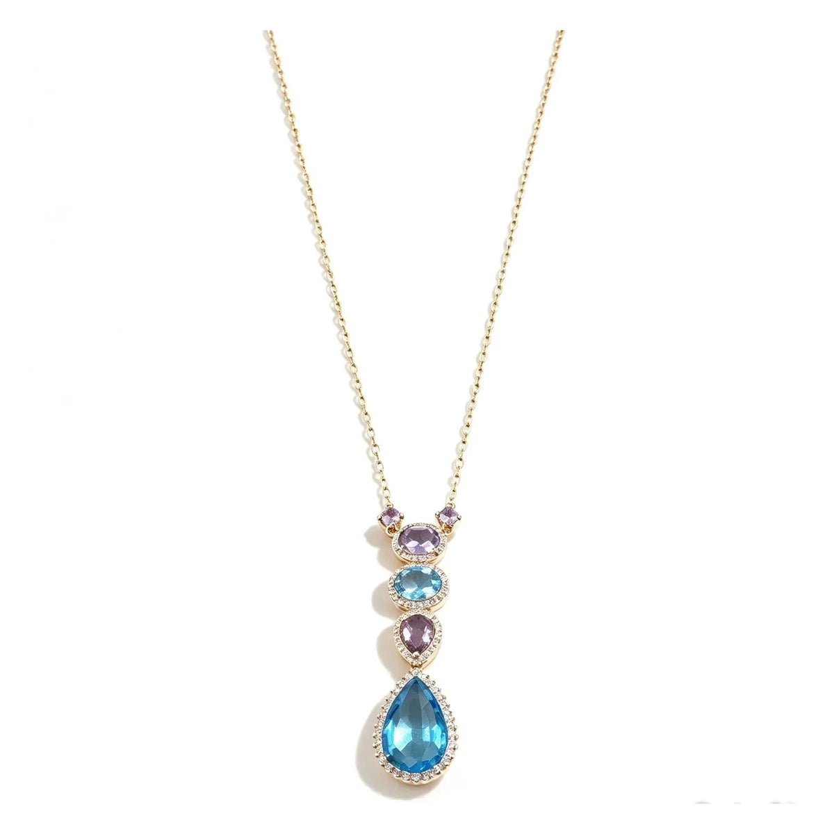COLAR HVLT GOTA AZUL CRAVEJ./LILÁS